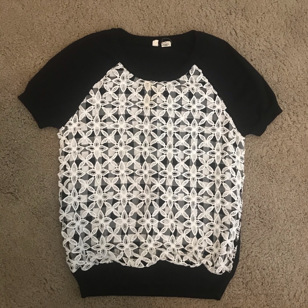 Anthropologie Moth buffalo plaid sweater